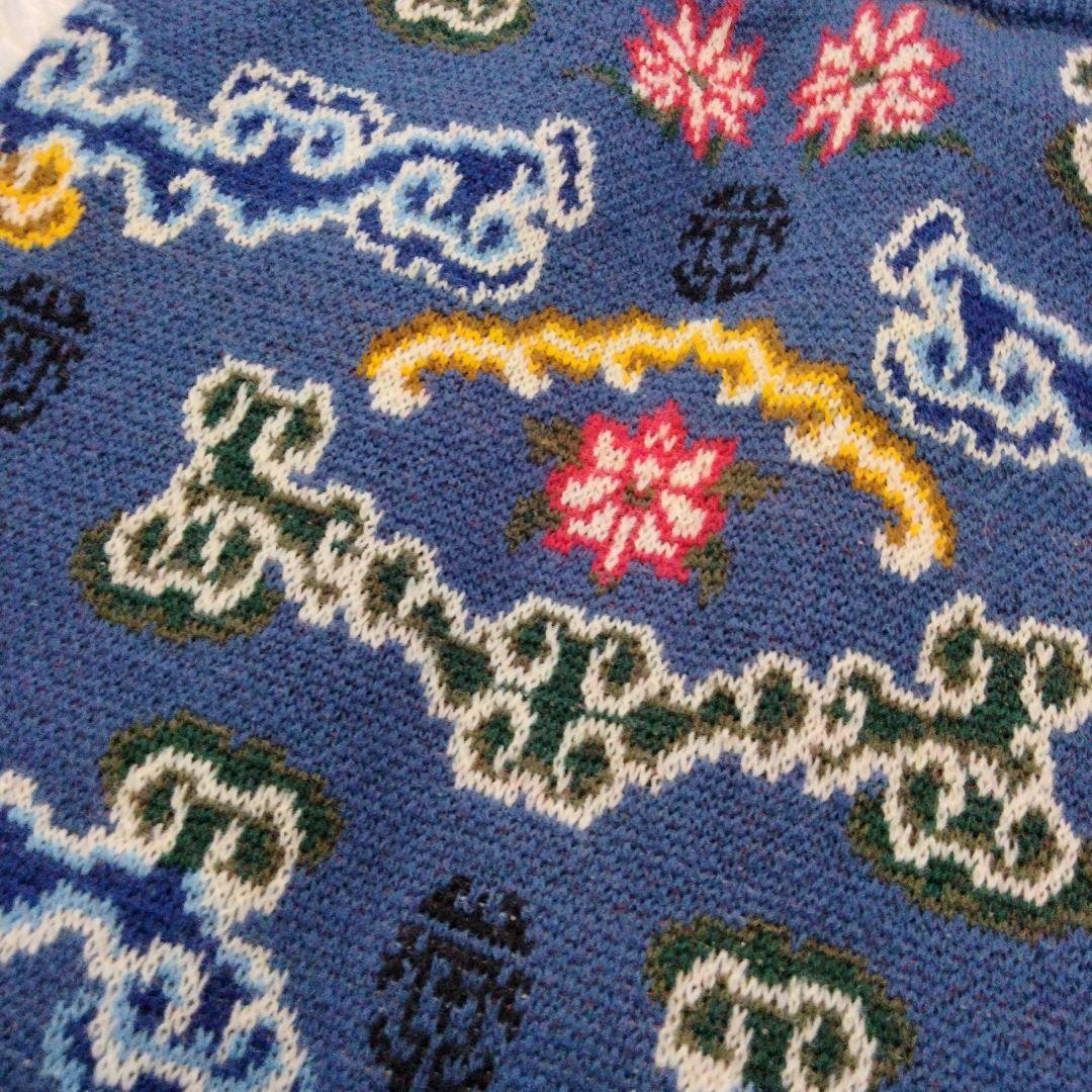 【KENZO】希少　ヴィンテージ　総柄ニットスカート