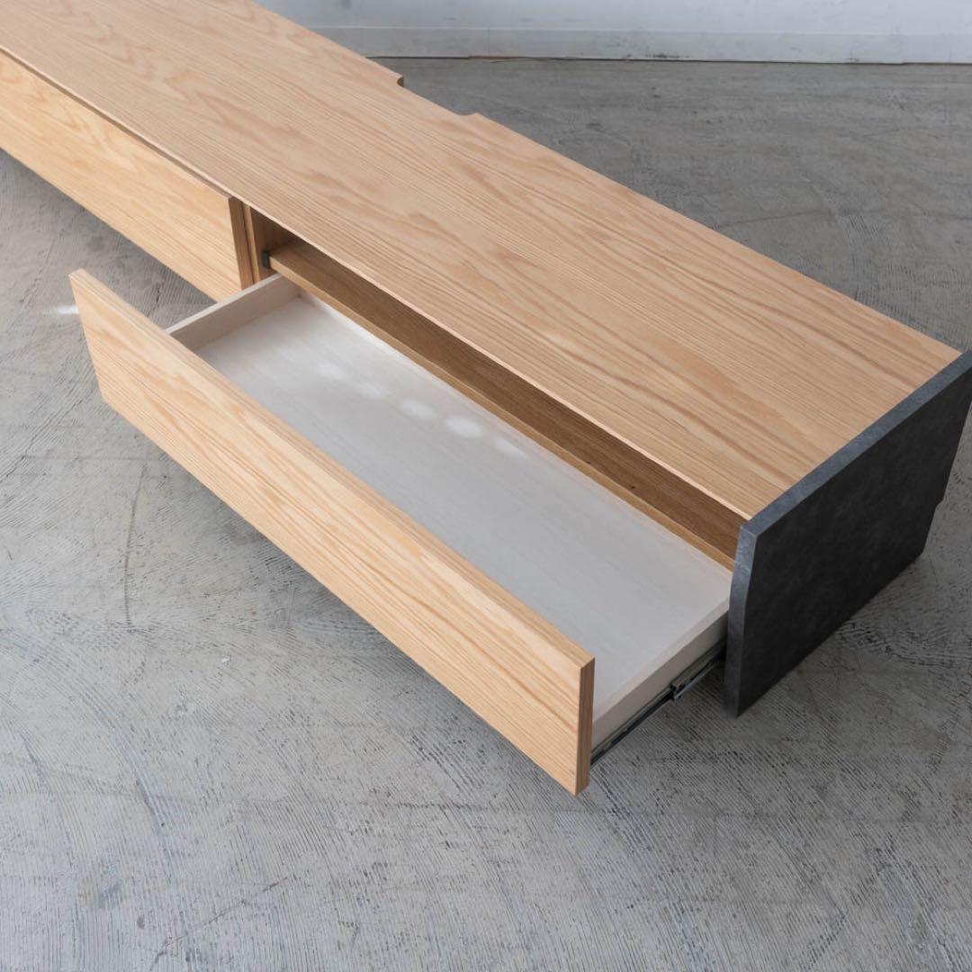 木製テレビ台 引き出し2つ付き