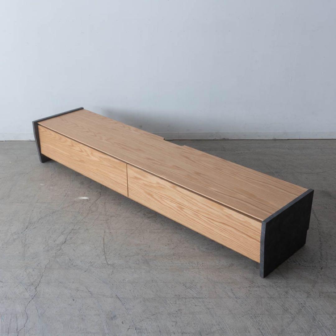 木製テレビ台 引き出し2つ付き