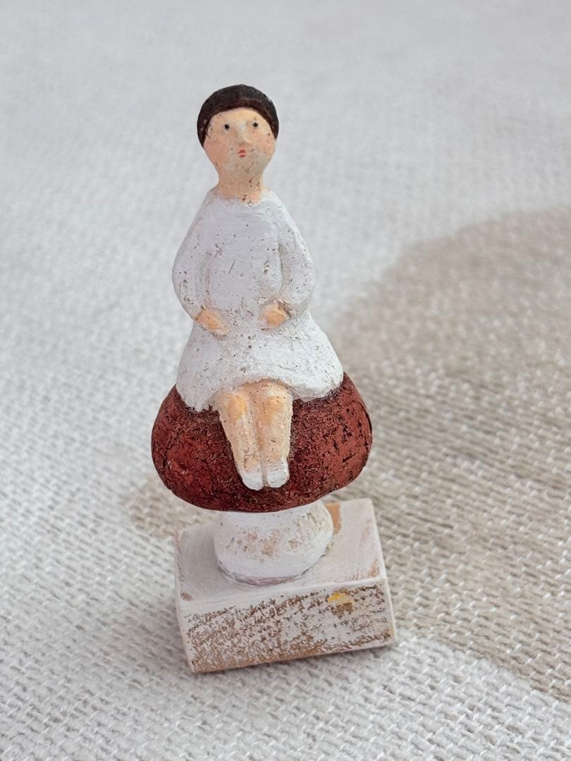 にしおゆき　オルガン社　陶人形　きのこガール