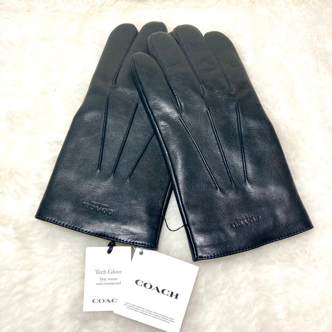 【未使用品✨】コーチ COACH グローブ 手袋 レザー 54182 黒