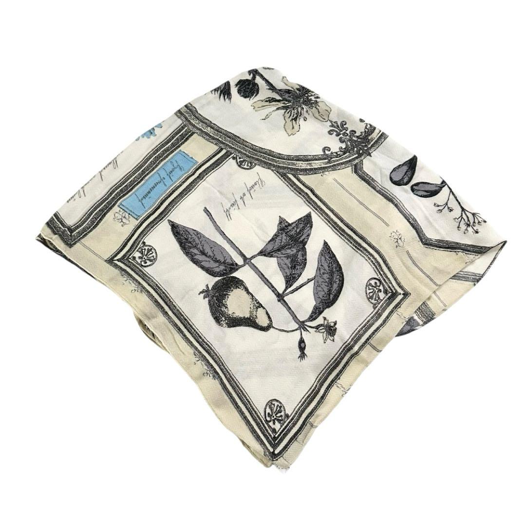 manipuri マニプリ　ウールシルクストール　ヘリンボーン織