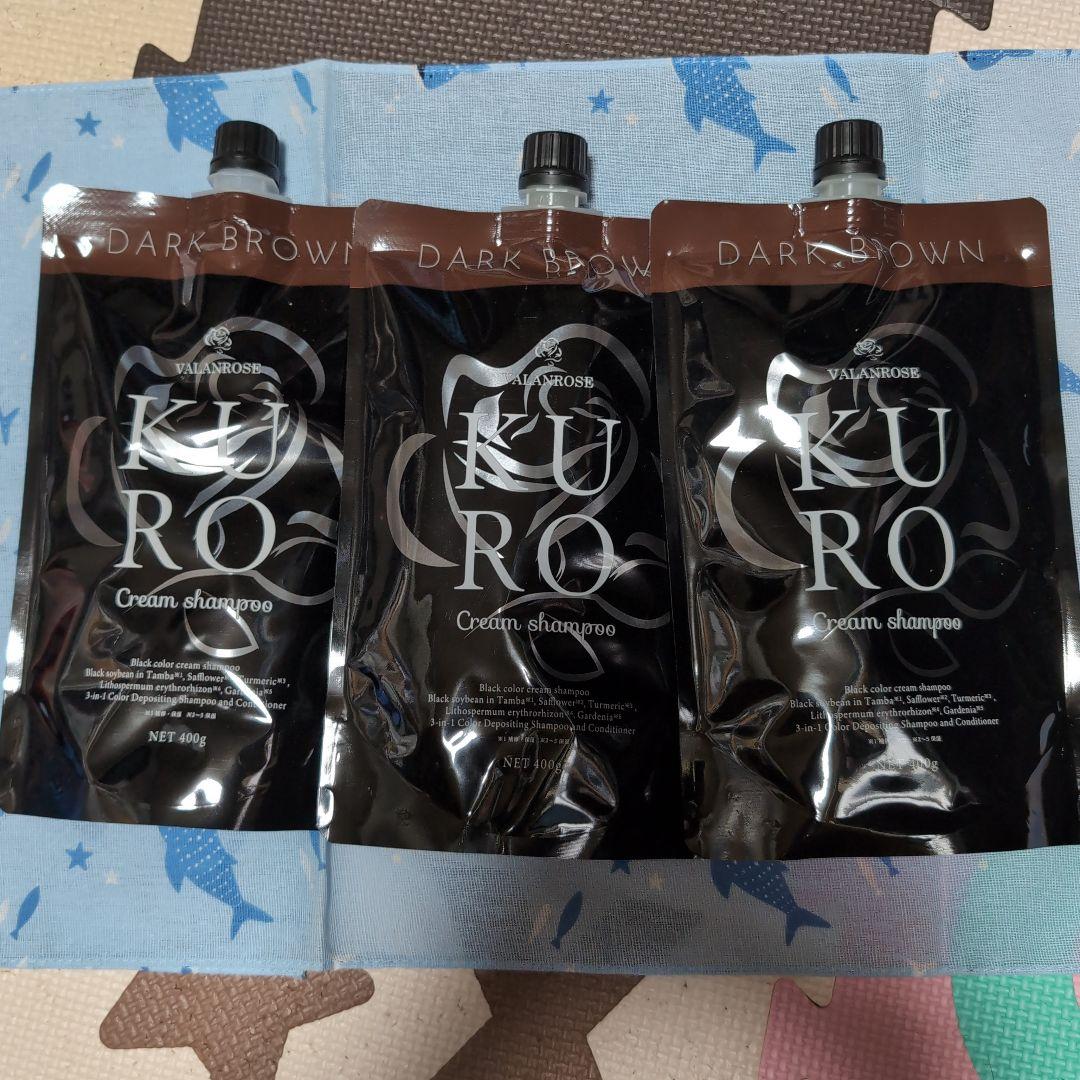 B.VALANCE バランローズ KUROクリームシャンプー 400g 白髪染め