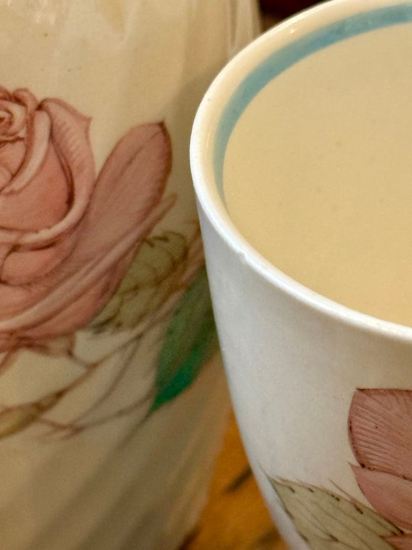 スージークーパー　＊パトリシアローズ＊　ブルーソリッドグースカップ　エッグカップ