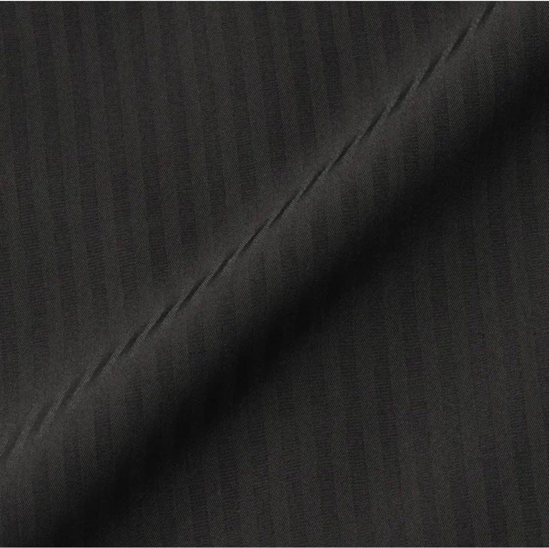 オリヒカ 洗えるストレッチセットアップ シャドーストライプ黒 3点セットL