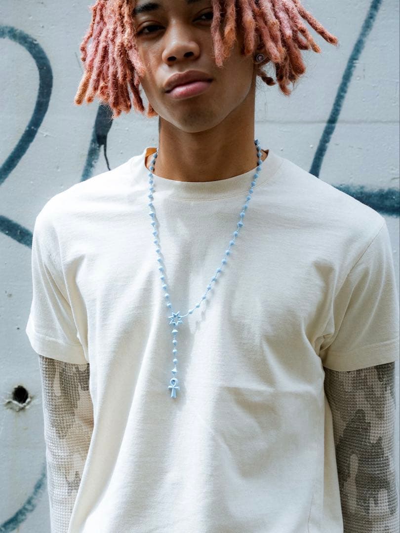 FAF Fake As Flowers Ankh Rosary ブルー