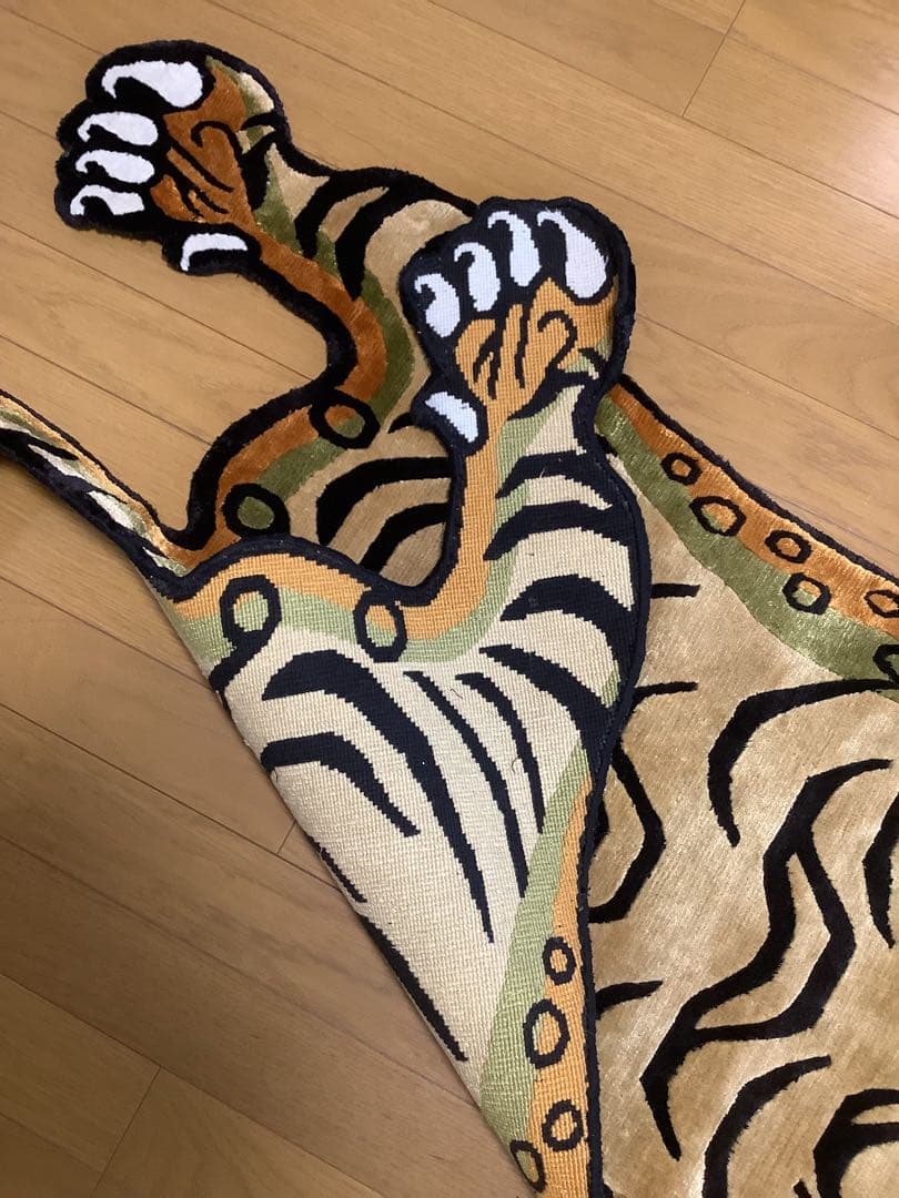 SALE 『本物』 シルク　チベタンタイガー　Lサイズ　約145cm 35
