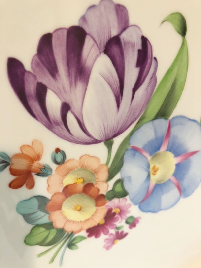 新品値下げいたしました^_^希少ヘレンドハンドペイントフラワーブーケプレート