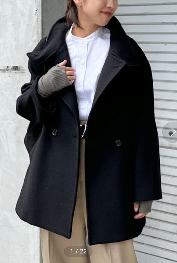 ジャーナルスタンダード MANTECOトップビーバースタンドショートコート