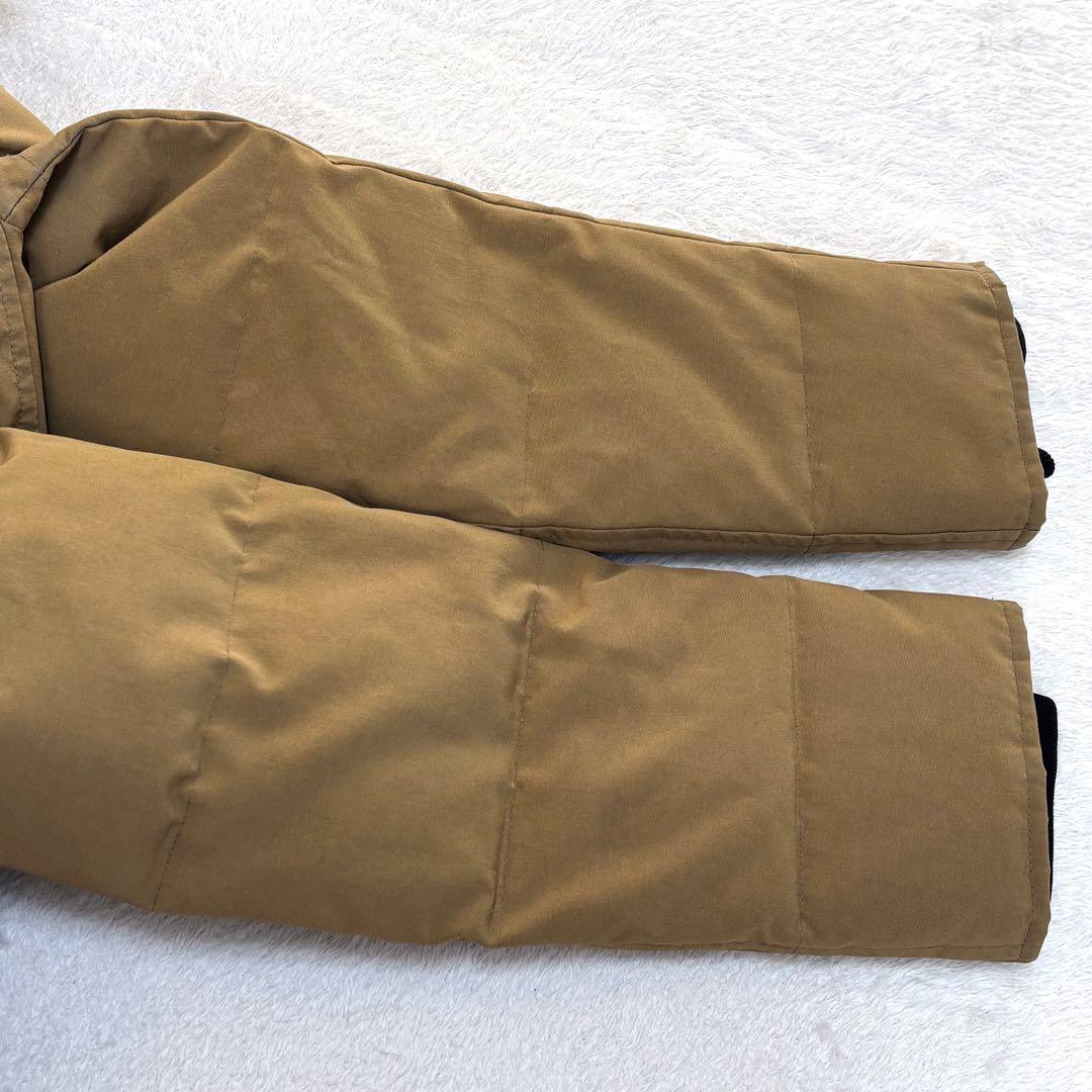 美品☆ダントン タッサー ダウンジャケット ロング タヌキファー ベージュ 36