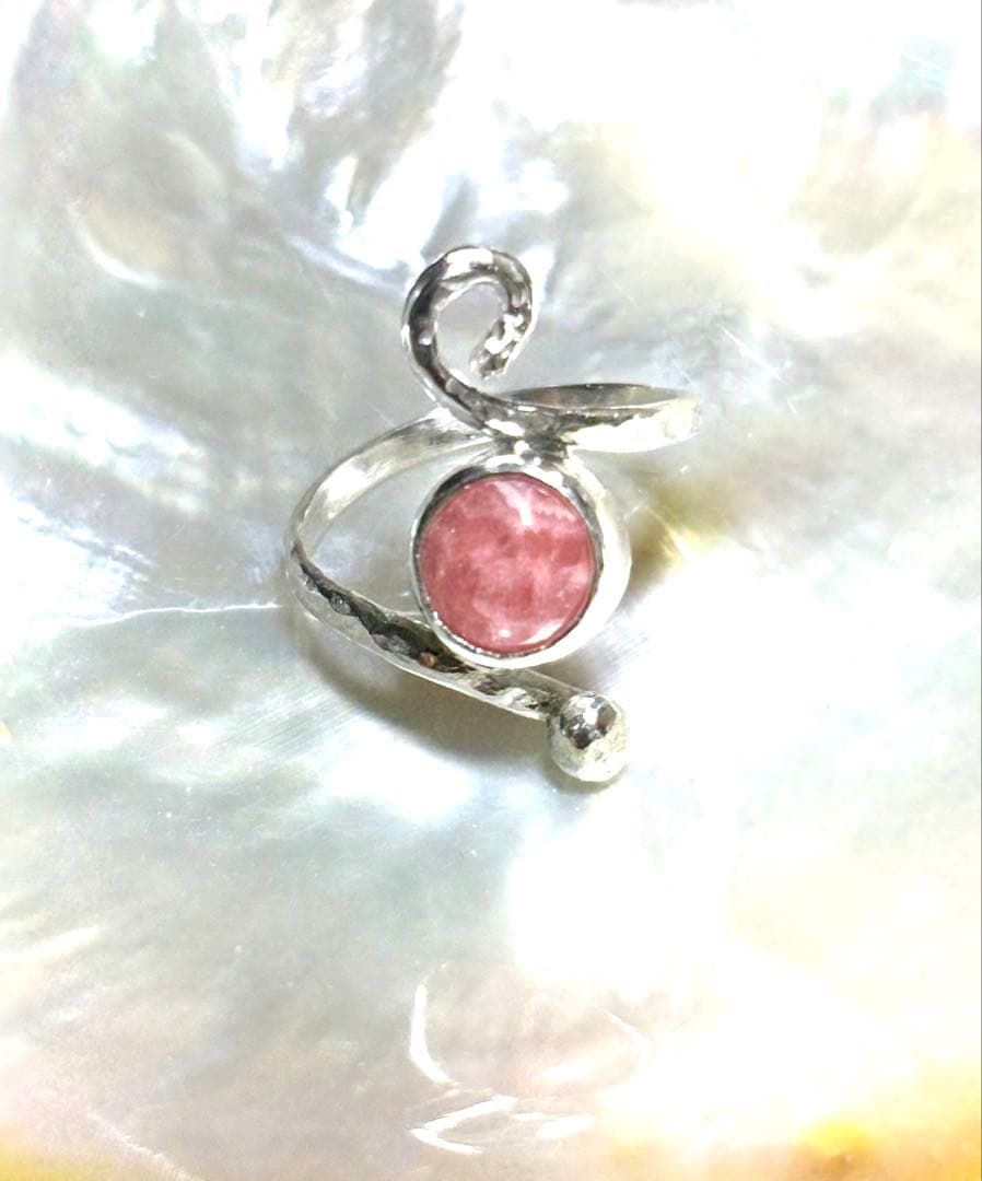 インカローズスワールデザインリング