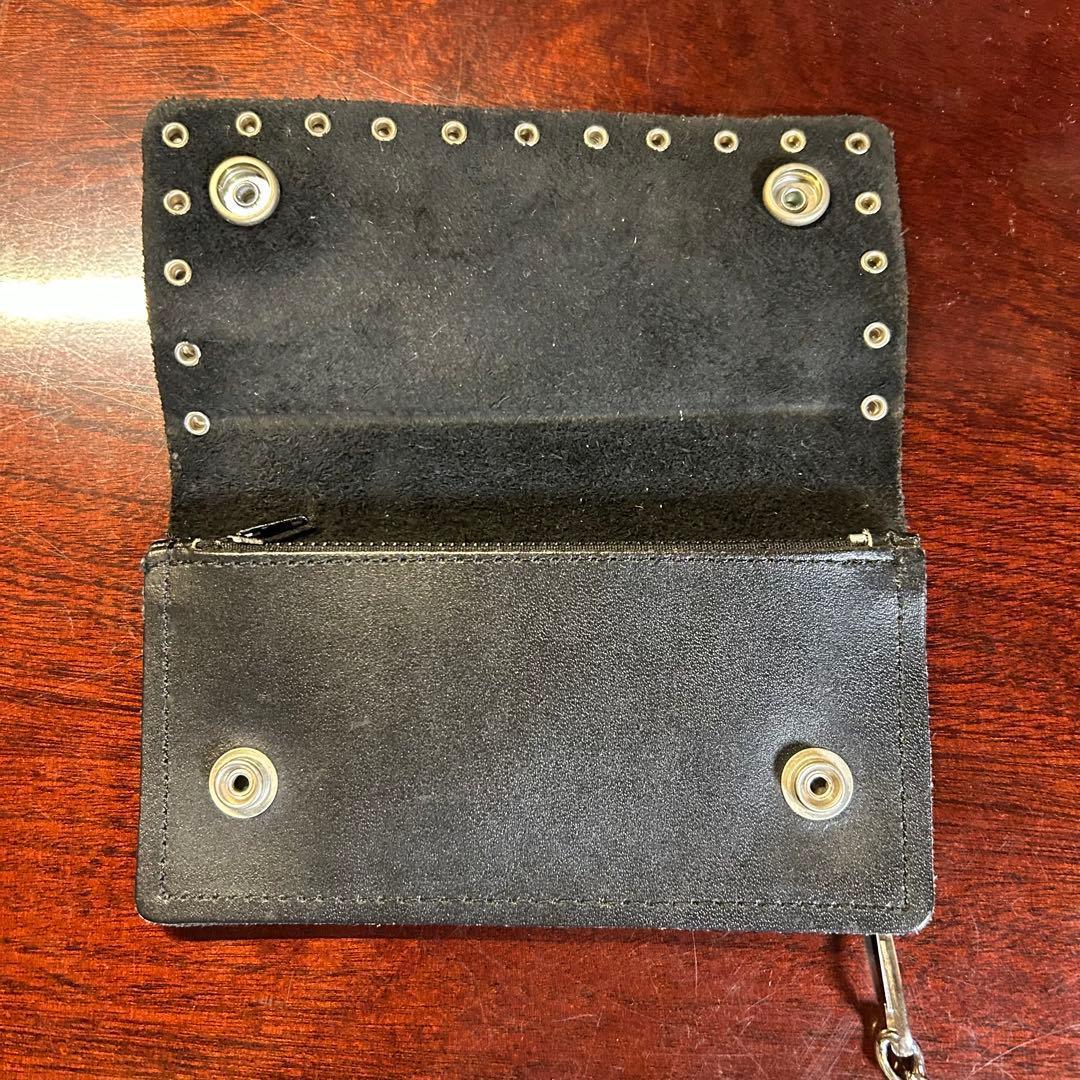 ヴィンテージ　USA　スタッズ　トラッカーウォレット　オモシーチャンネル