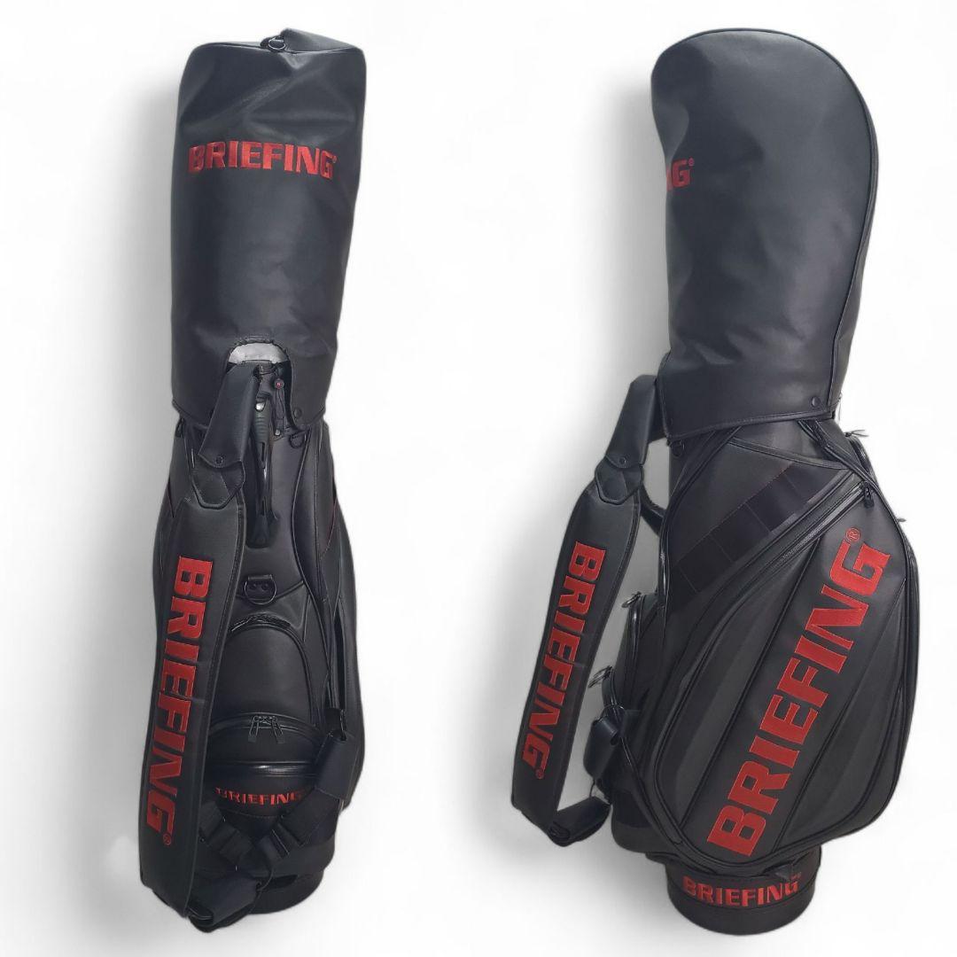 BRIEFING CR-3 キャディバッグ ブラック/レッド