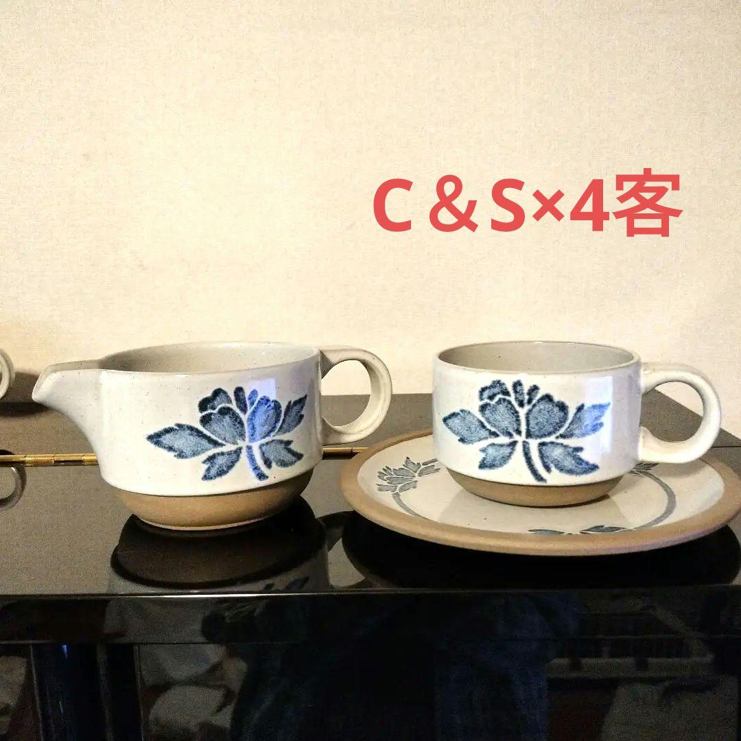 ミッドウインター　ソースポットとカップ＆ソーサー