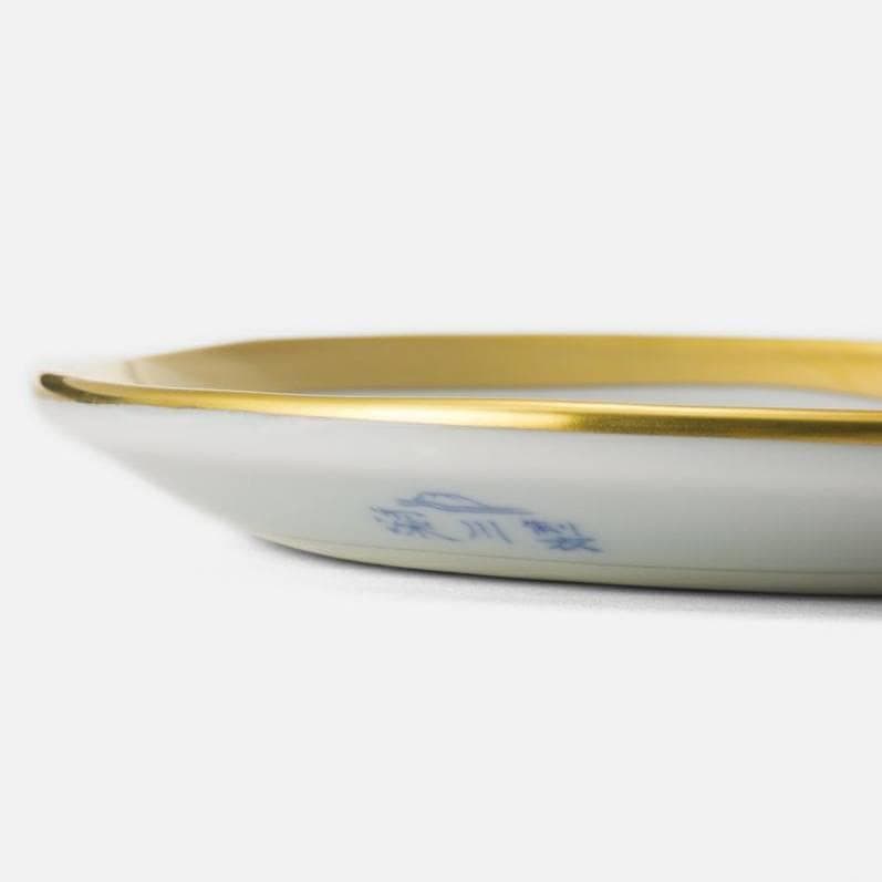 【新品】深川製磁　光琳風染付　銘々皿揃　５枚セット 宮内庁御用達