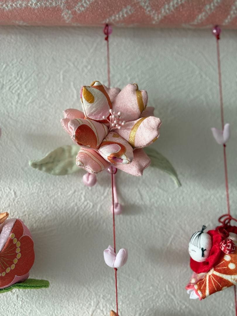 可愛いつるし雛No.186 壁掛けタイプ・ひな祭り・桃の節句・さげもんつるし飾り