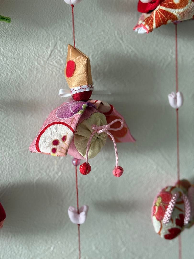 可愛いつるし雛No.186 壁掛けタイプ・ひな祭り・桃の節句・さげもんつるし飾り