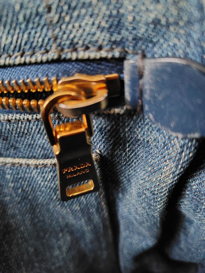 ♥*️様 PRADA　プラダ　 デニム　トートバッグ　カナパ