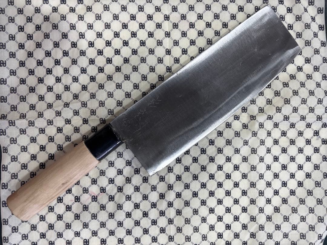 T80 菜切り包丁 木製ハンドル 刻印あり