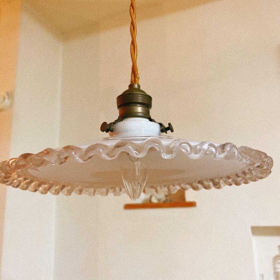 アンティーク　フリルシェード　バランサー　ソケット