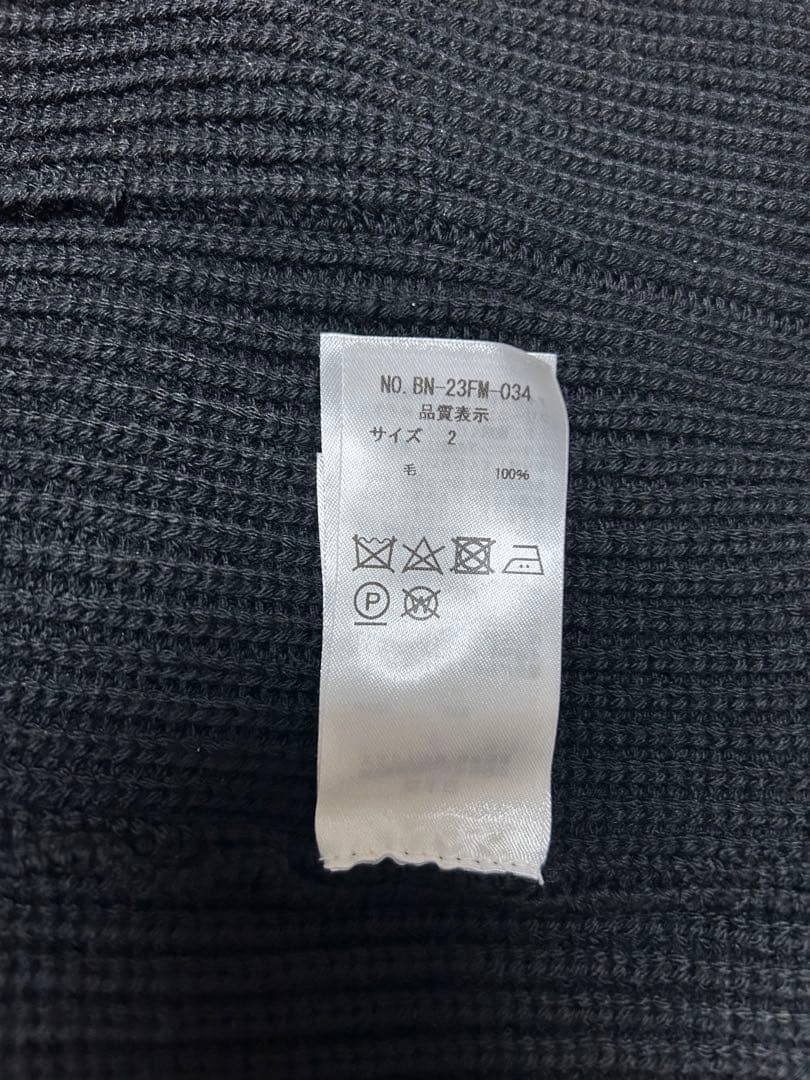 バトナー BATONER 1ボタンカーディガン ネイビー