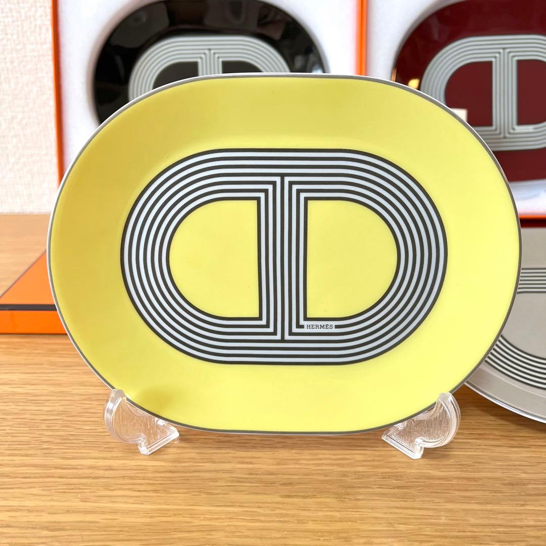 【廃盤 4色セット 新品】エルメス　ラリー　オーバルプレートミニ　15cm