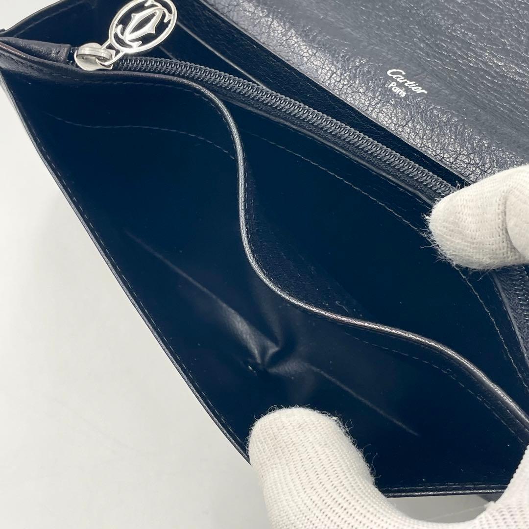 Cartierカルティエ 長財布 マストライン マルチェロ ブラック 折り財布