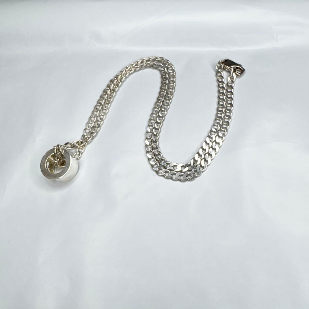 GUCCI グッチ　カットアウト　Gリング 喜平 ネックレス シルバー925