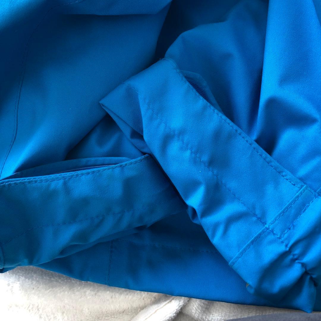 モンベルMストームパーカー青メンズ男性スキー防寒スノボー雪