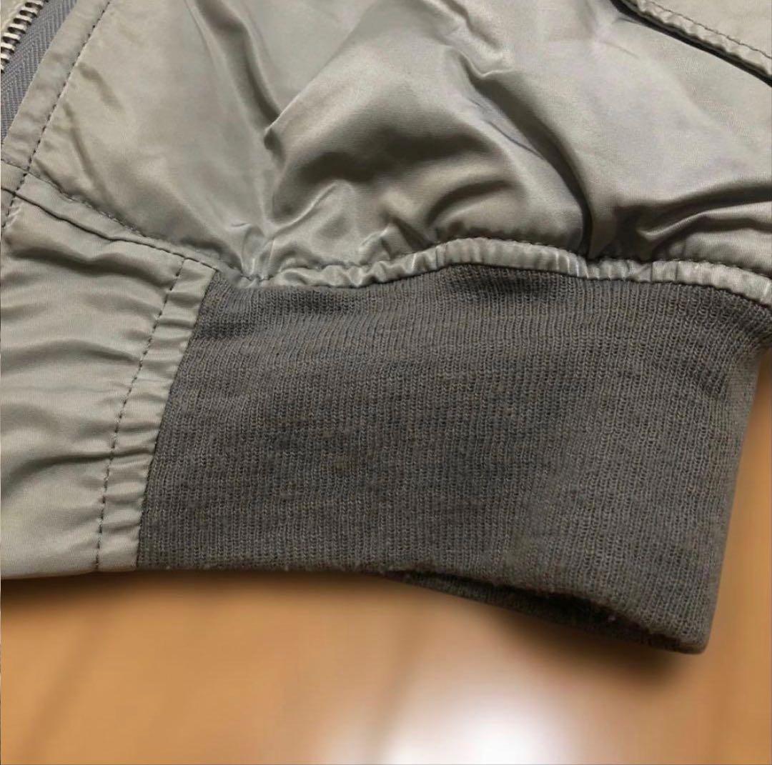 希少カラー 90s USA製 ALPHA INDUSTRIES MA-1グレーL