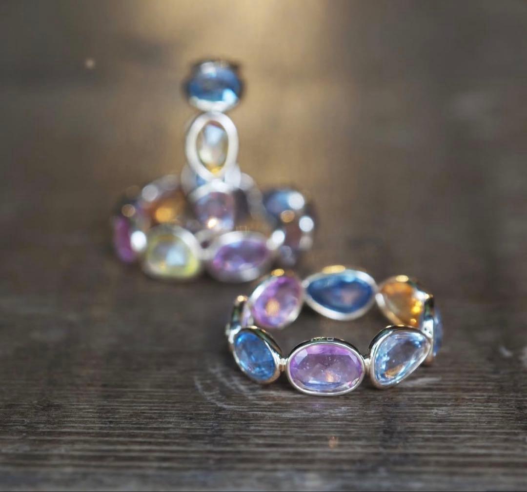 マルチサファイア リング 12号 パーセルジュエリー