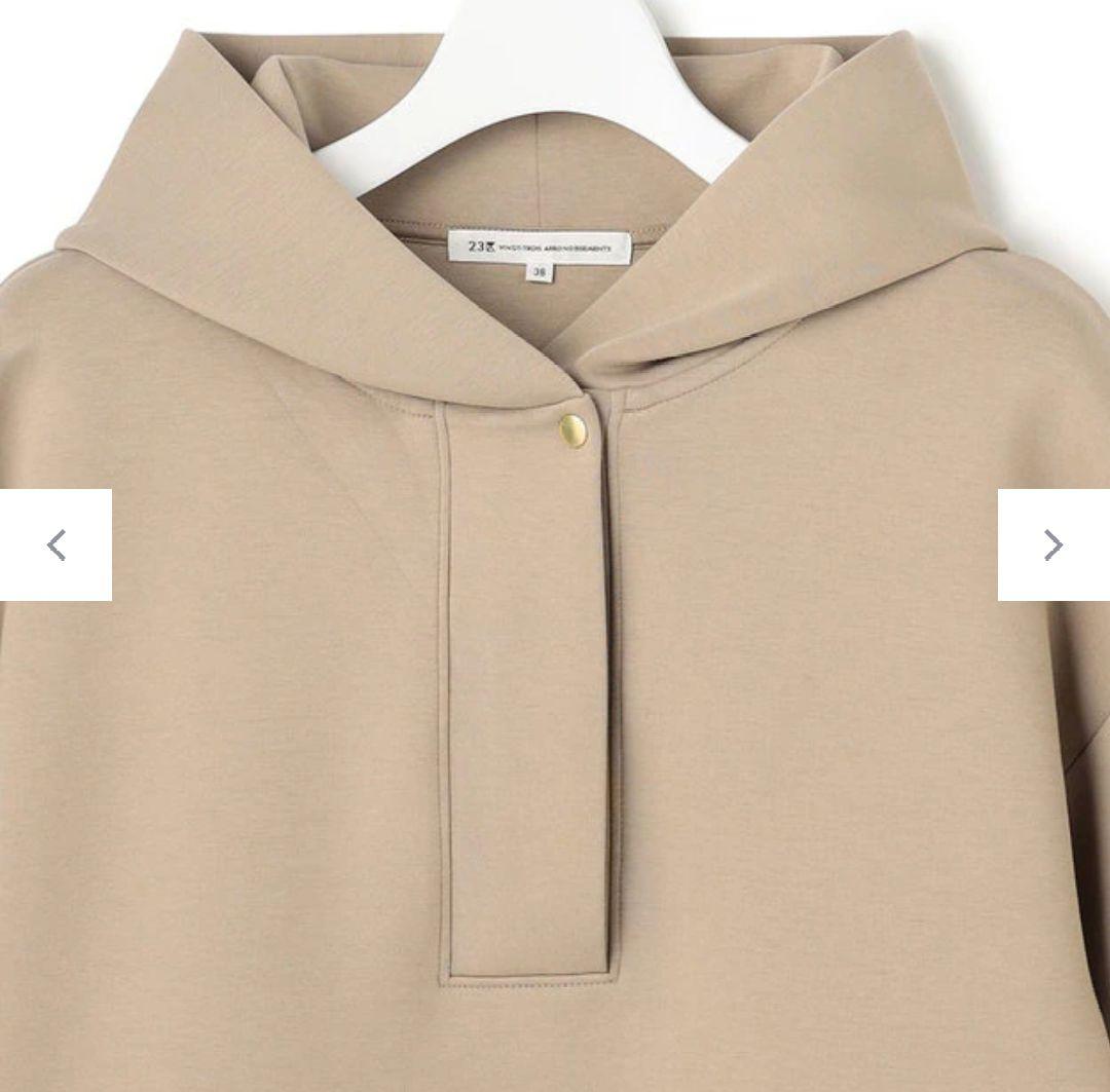 23区【洗える】コットンエアーダンボール ドロスト フーディー