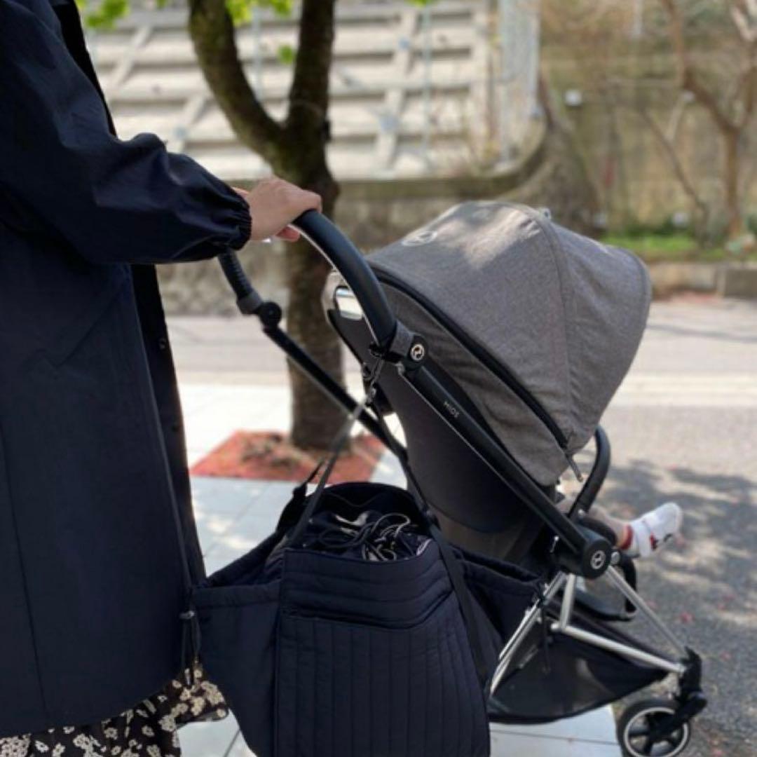 マザーズバック SOLPRESA キルティング ブラック M