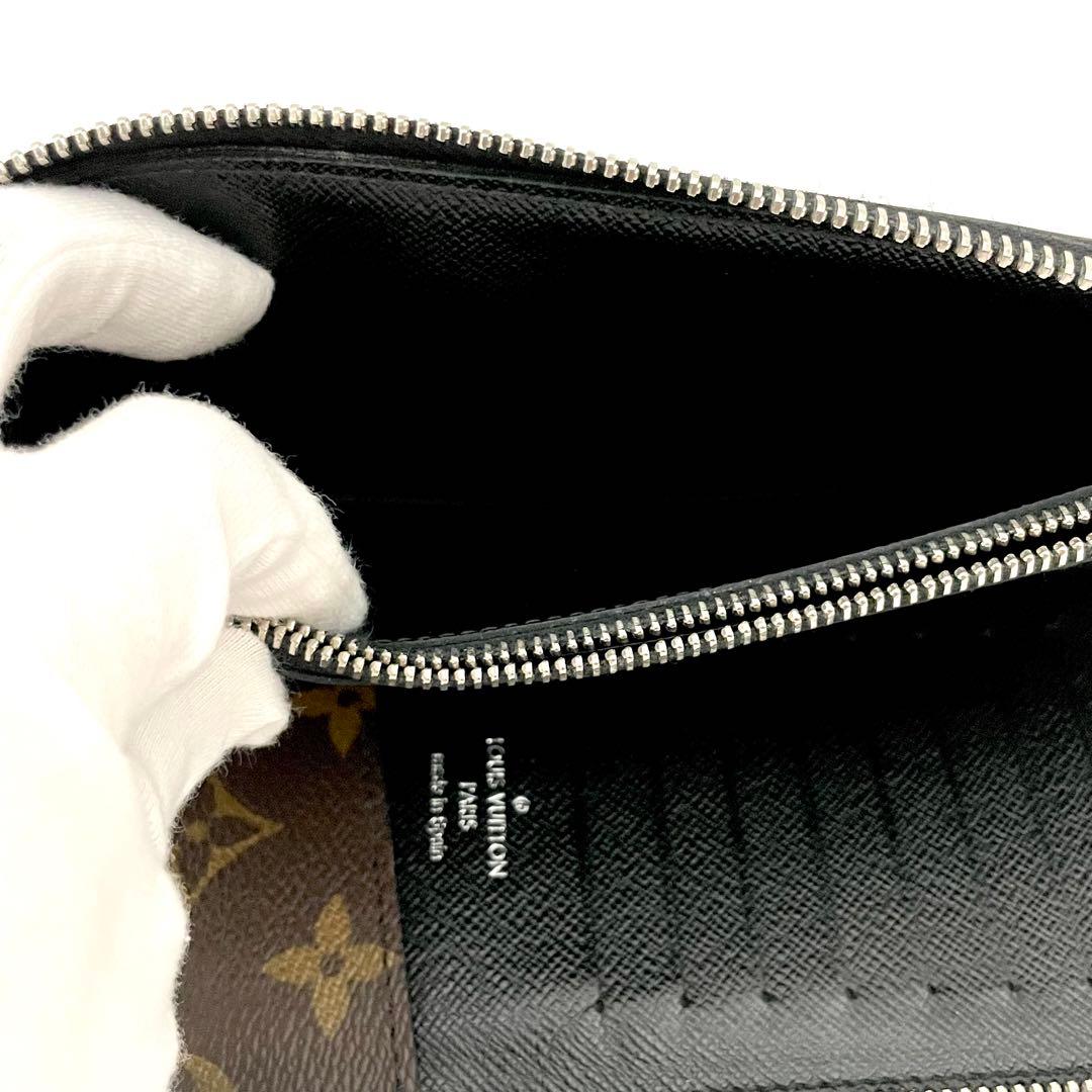 ルイヴィトン ジッピーウォレット ヴェルティカル 長財布 モノグラムマカサー