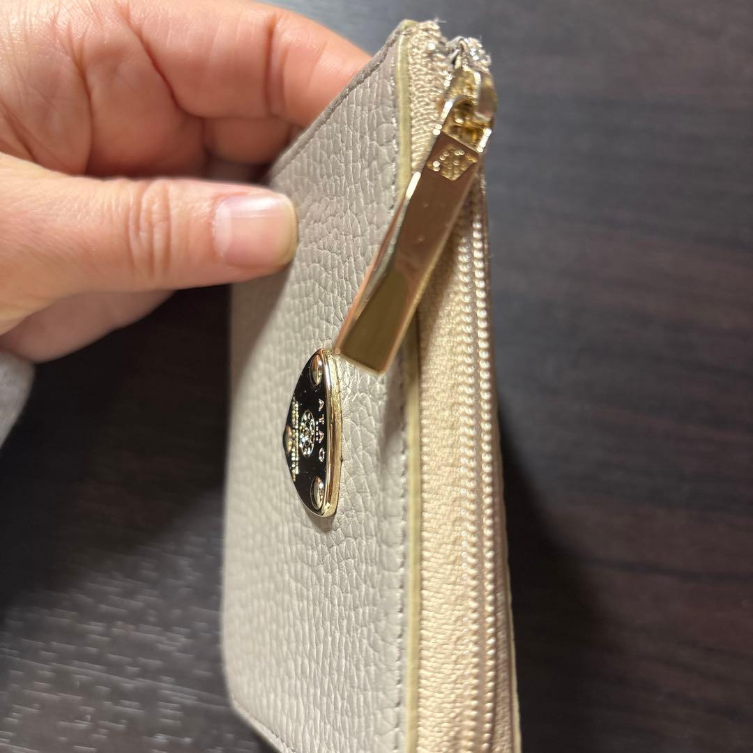 〖ATAO〗二つ折り財布 ミリモ・ケリー グレージュ