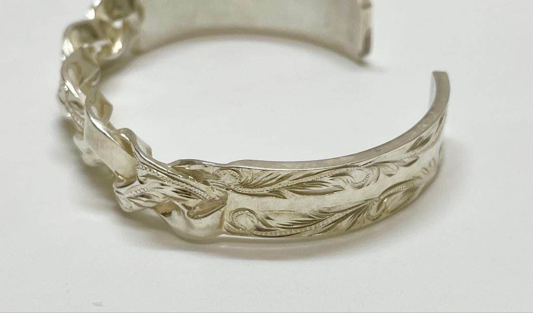 値下げ❗️SV925ハワイアンジュエリー シルバー 編み込みデザイン バングル