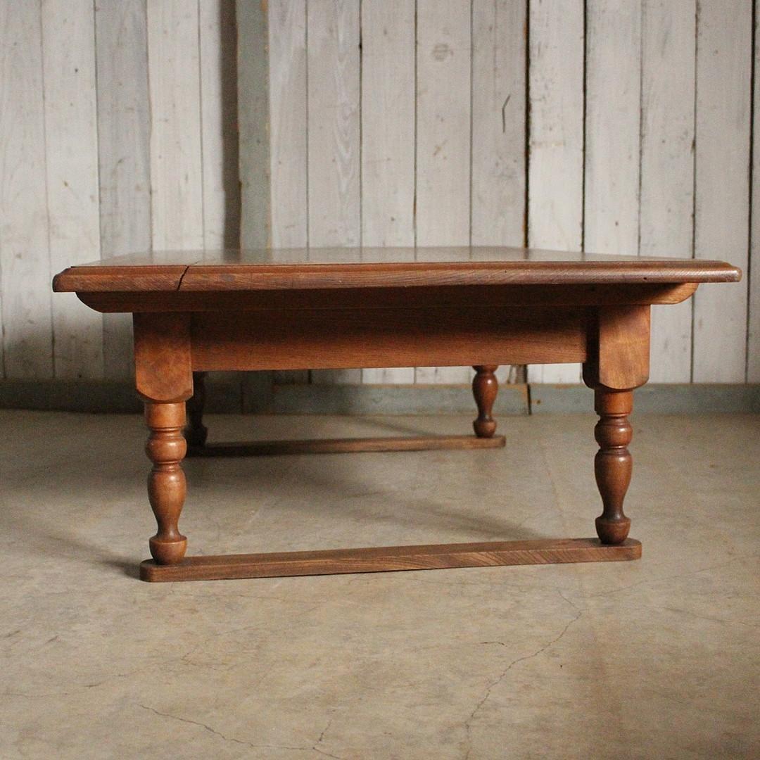 雰囲気の良い古い木製の机　引き出し2杯　ローテーブル　作業台　古家具　古民家