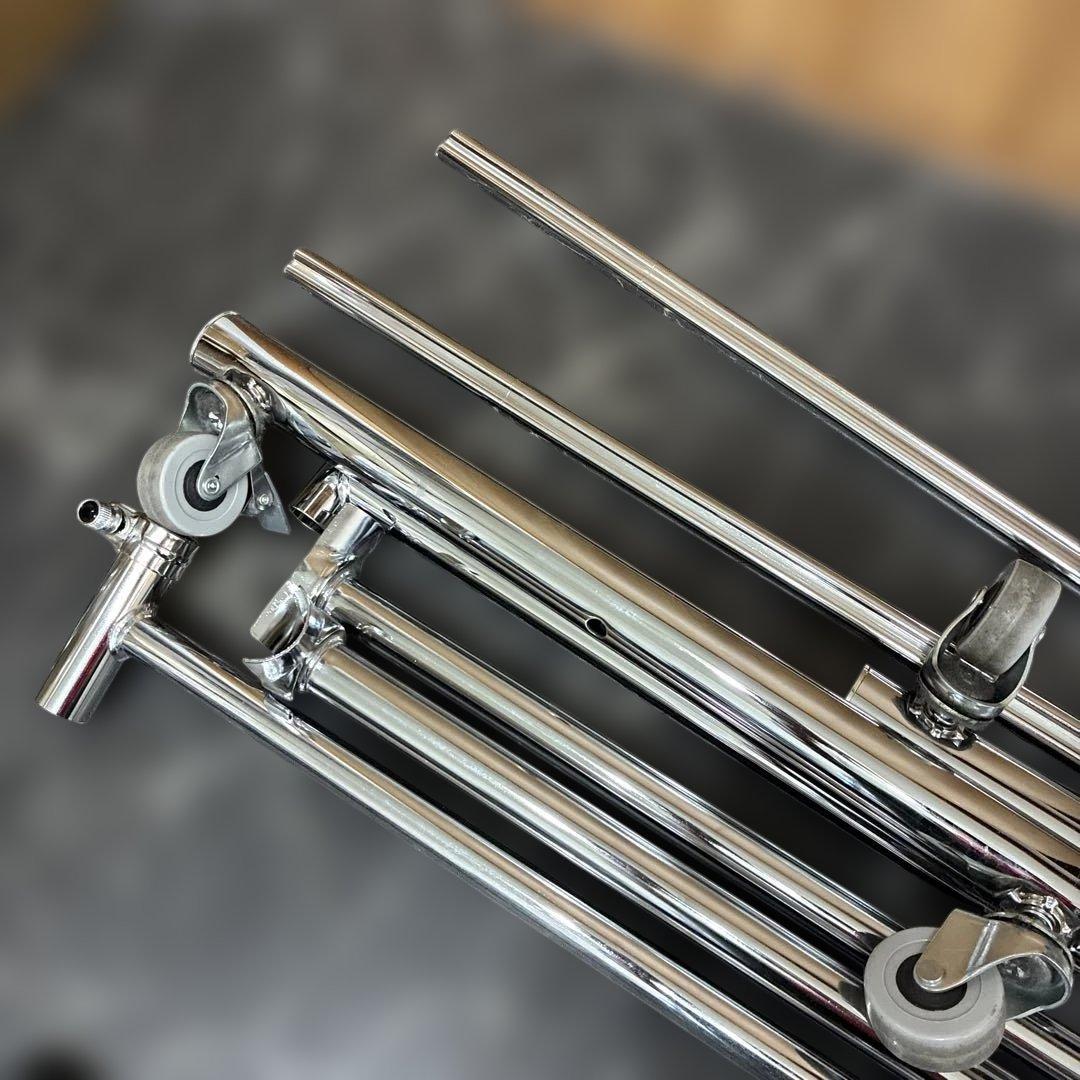 ［定価16500円］川口工器　幅116cm シルバー 頑丈ハンガーラック ポール