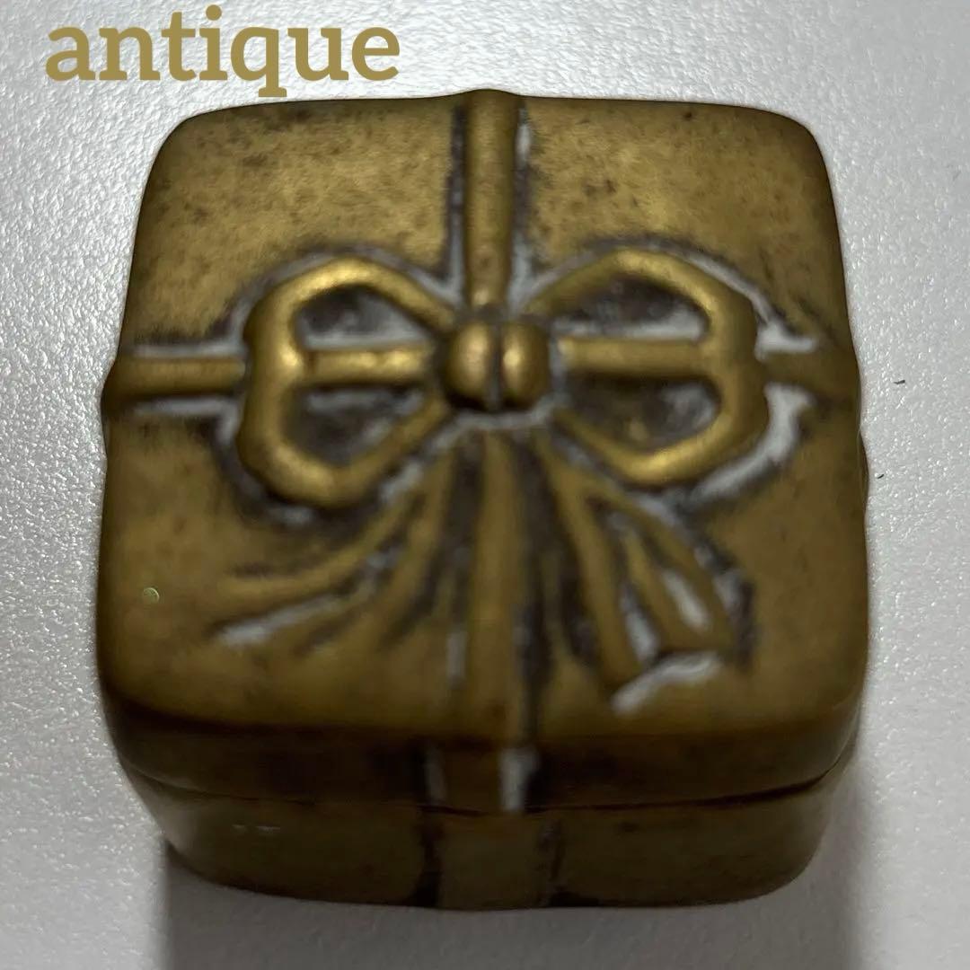 ヴィンテージ　アンティーク　フランス　ジュエリーボックス　ボックス　真鍮