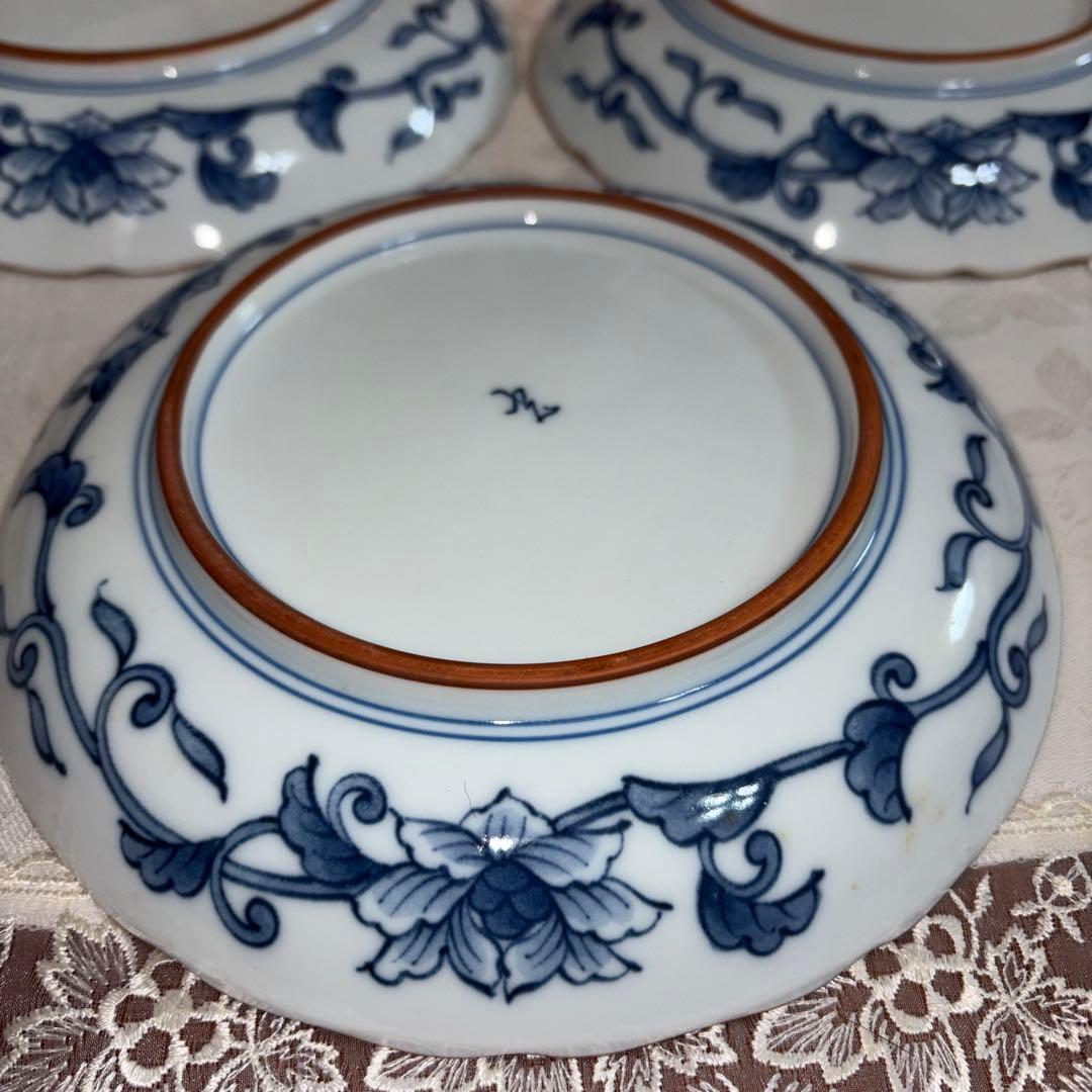 有田　波佐見焼　光玉　金彩　松竹梅　中皿　5枚セット　未使用