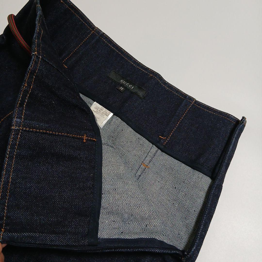 ✨GUCCI✨グッチ✨デニムスカート✨紐付き✨ハイウエスト✨スタイル自慢❤38
