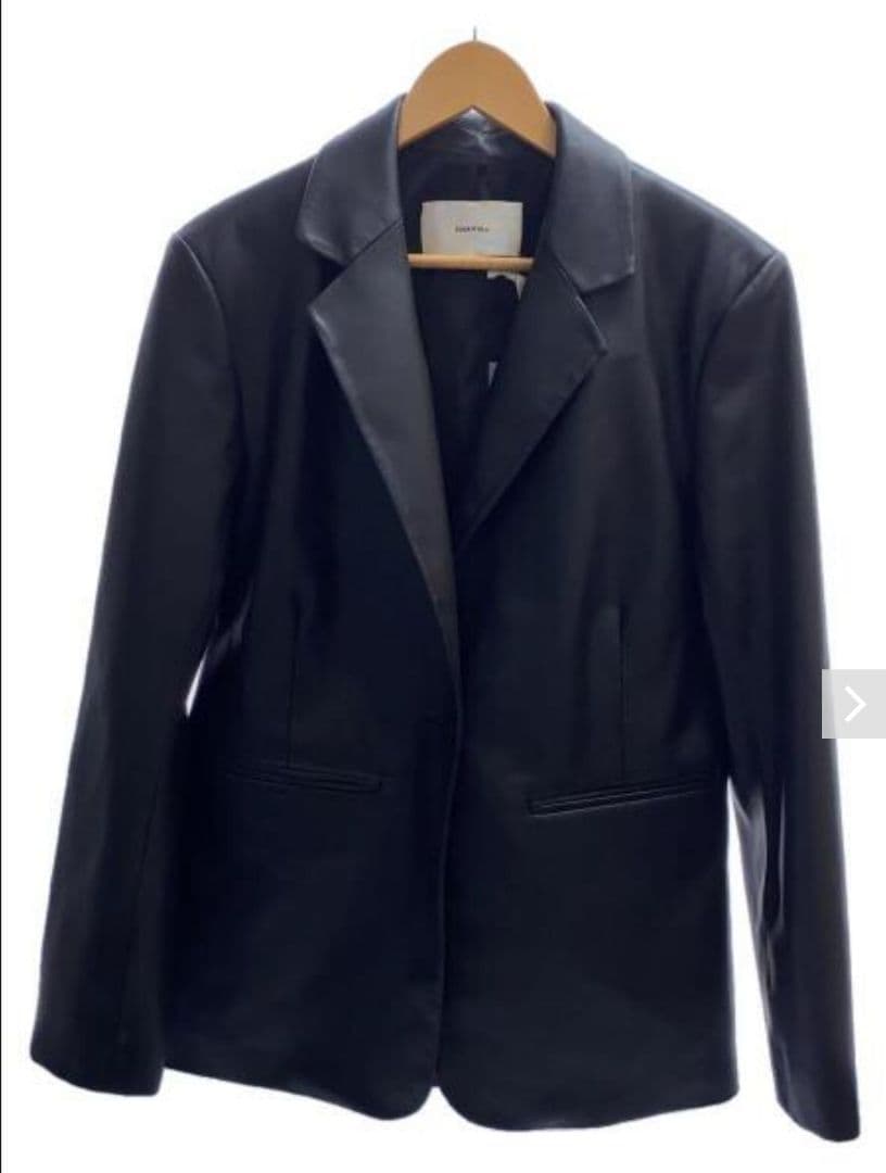 ☆未使用☆TODAYFUL　トゥデイフル　黒 エコレザーテイラージャケット38