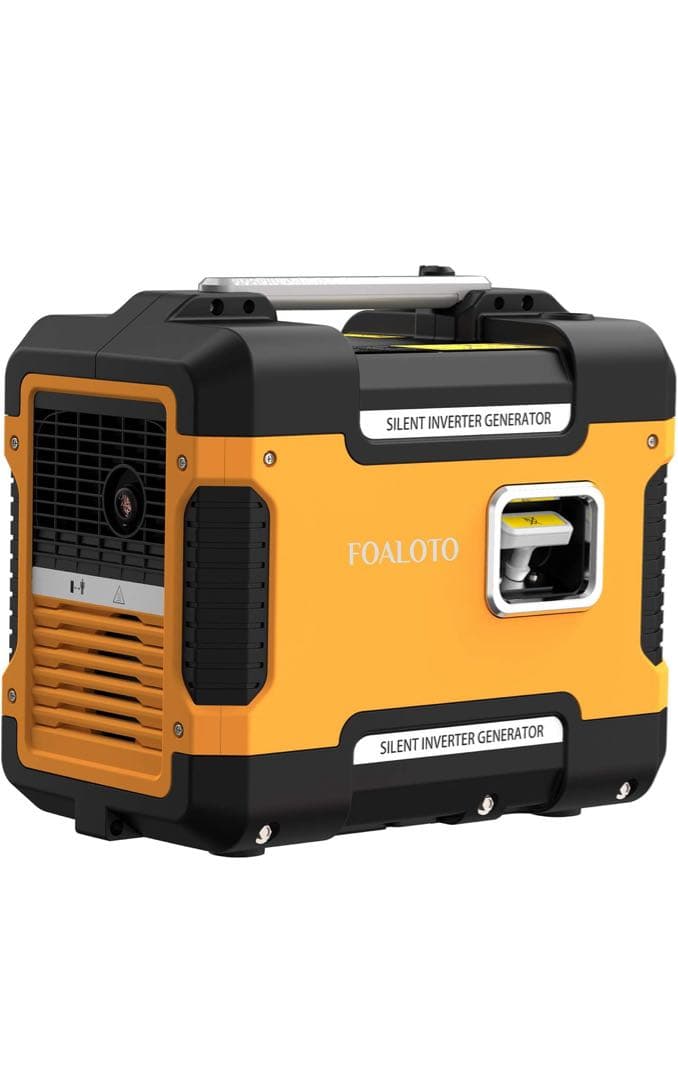 FOALOTO インバーター防音型　新品　発電機　1.88KVA 黄色