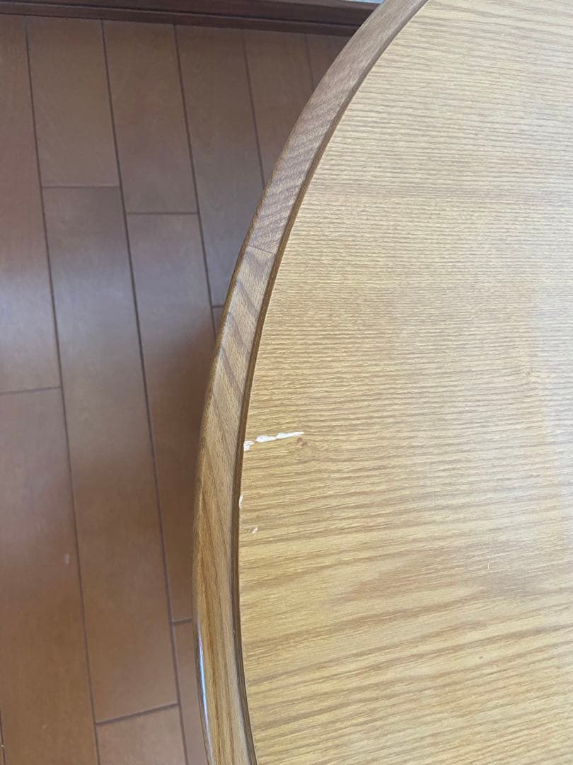 昭和レトロ系　円卓四つ折りちゃぶ台折りたたみ 直径　80×高さ36