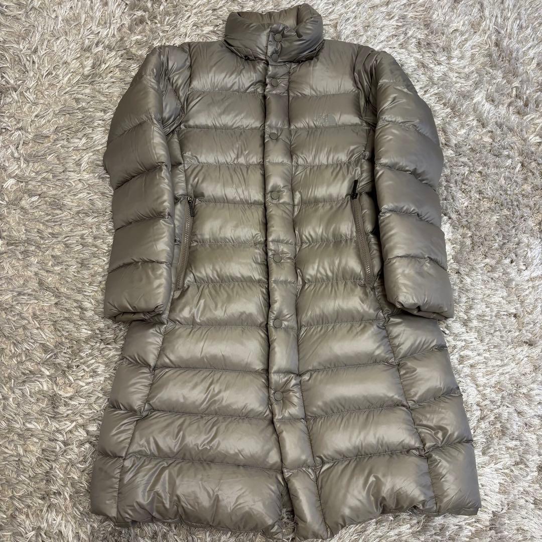 美品　ザノースフェイス　ダウンコート　ロングダウンジャケット　フーデッドダウン