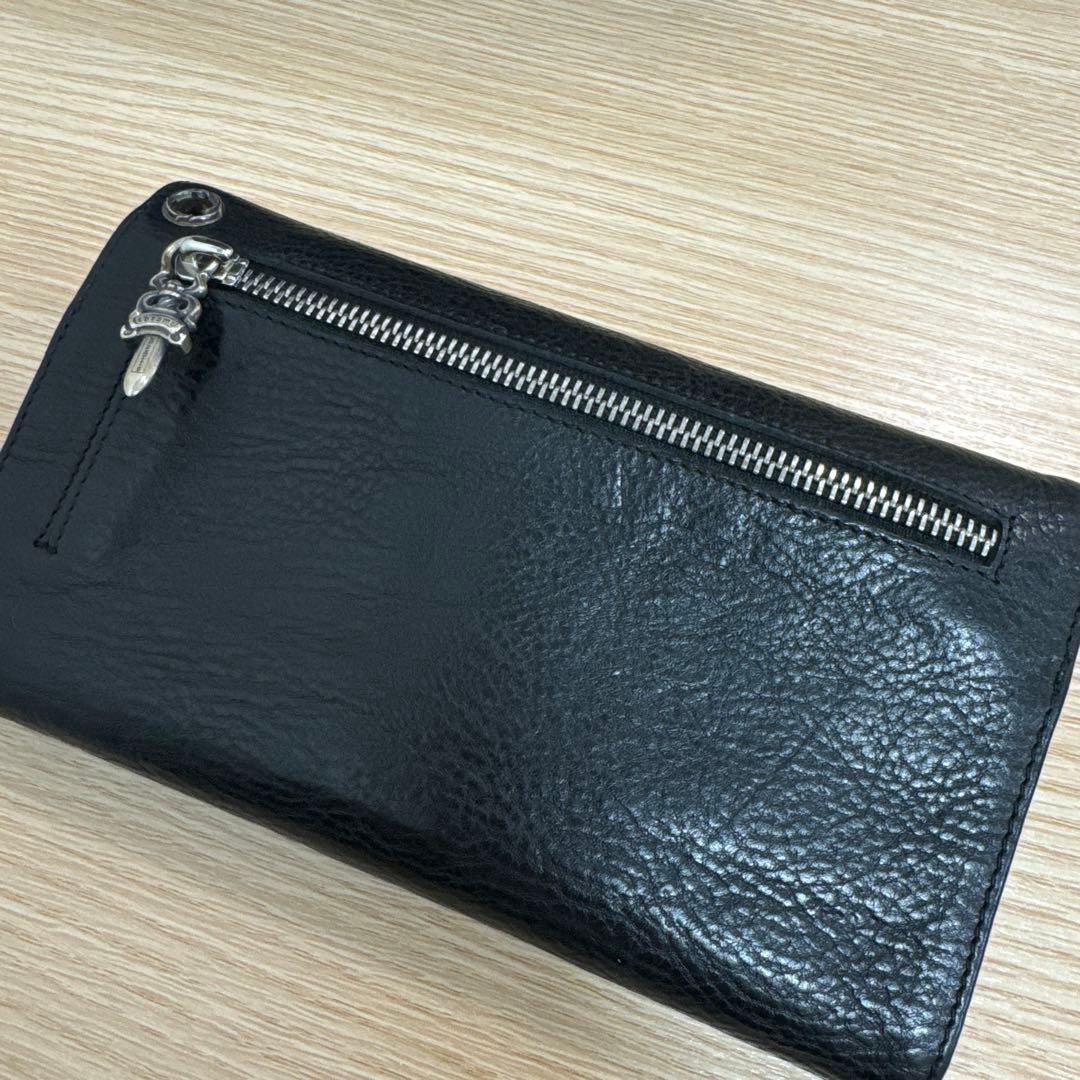 クロムハーツ　長財布　黒　美品✨