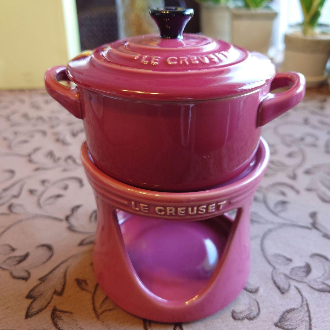 LE CREUSET ル・クルーゼ ミニココット フォンデュセット〈未使用〉①