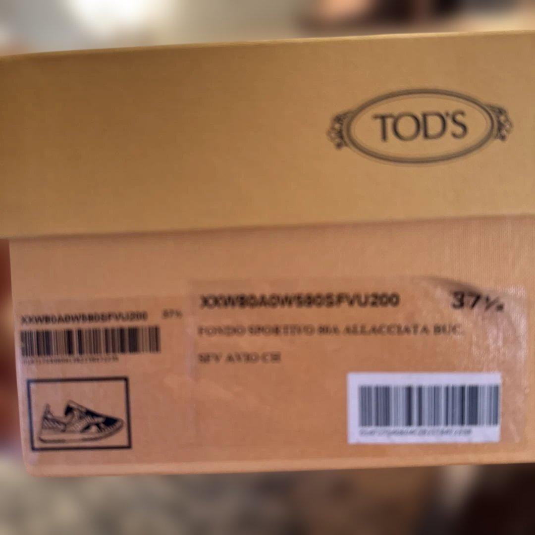 TOD'S トッズ　ブルーグレー スニーカー 24.5センチ