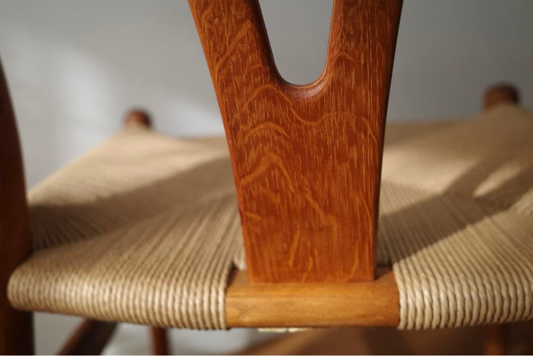 極美品【ヴィンテージ yチェア】オーク ペーパーコード新品