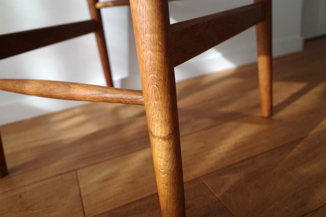 極美品【ヴィンテージ yチェア】オーク ペーパーコード新品